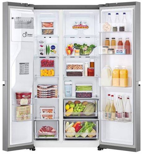 LG GSLV51PZXE side by side hűtőszekrény 635L kapacitás