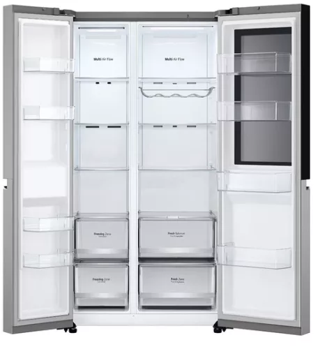 LG GSVV80PYLL InstaView Side-by-Side hűtőszekrény 655L, DoorCooling+, ThinQ WiFi