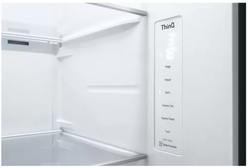 LG GSVV80PYLL InstaView Side-by-Side hűtőszekrény 655L, DoorCooling+, ThinQ WiFi