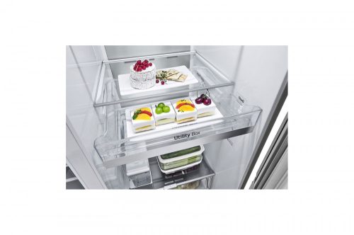 LG GSXV91MBAE InstaView Door-in-Door™ Side-by-Side hűtőszekrény DoorCooling+™ és ThinQ™ technológia, 635L kapacitás