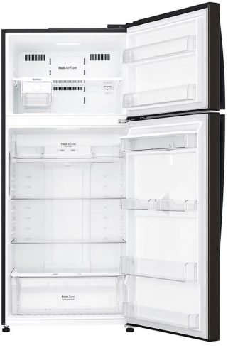 LG GTF744BLPED felülfagyasztós hűtőszekrény, DoorCooling+™ és ThinQ™ technológia, 509L kapacitás