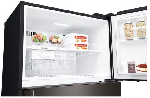 LG GTF744BLPED felülfagyasztós hűtőszekrény, DoorCooling+™ és ThinQ™ technológia, 509L kapacitás