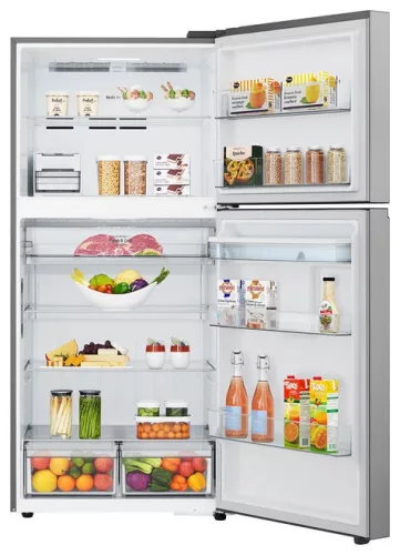 LG GTFV61PYBQD felülfagyasztós hűtőszekrény, E energiaosztály, 609 l