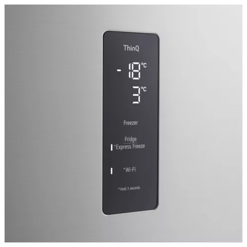 LG GTFV61PYBQD felülfagyasztós hűtőszekrény, E energiaosztály, 609 l