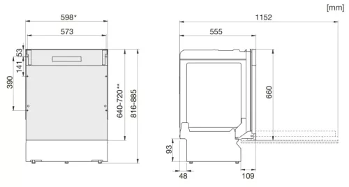 Gorenje GV642E90 beépíthető mosogatógép, 13 teríték, energiaosztály E, fekete