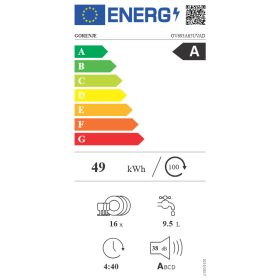 GORENJE GV693A65UVAD beépíthető mosogatógép