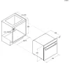 Haier H6 ID66C3YTB beépíthető multifunkciós sütő, 78 l, A++, AirFry, hOn alkalmazás