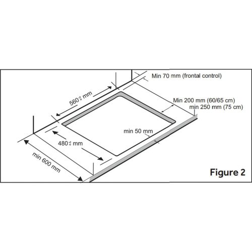 HAIER HAVG5BF4S2B/1 beépíthető gázfőzőlap, 4 zónás, edzett üveg
