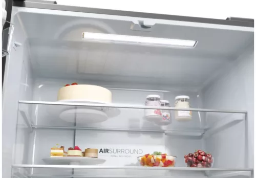 HAIER HCR3818ENPTE 4 ajtós hűtőszekrény, E energiaosztály, fekete