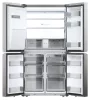 HAIER HCR7918EIMP négyajtós többajtós hűtőszekrény 601 l, No Frost, E energiaosztály, platina inox