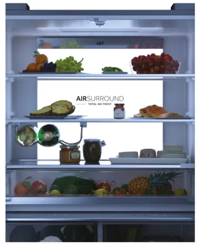 HAIER HCW7819EHMP 4 ajtós hűtőszekrény, 467 l, platina inox