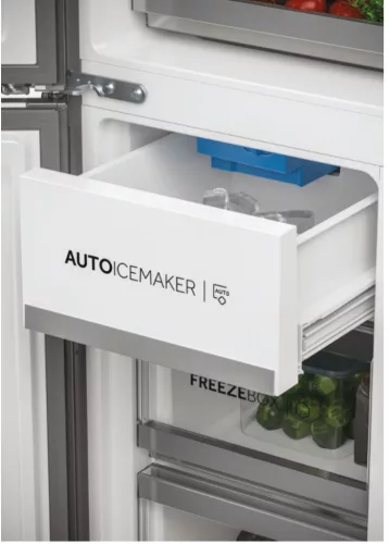 HAIER HCW7819EHMP 4 ajtós hűtőszekrény, 467 l, platina inox