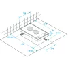BEKO HDCE32201X beépíthető dominó vasmagos főzőlap 30 cm