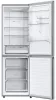 Haier HDPW3618DNPK No Frost kombinált hűtőszekrény, inox, 352 l, D energiaosztály