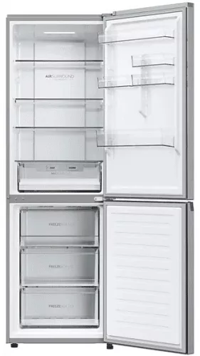 Haier HDPW3618DNPK No Frost kombinált hűtőszekrény, inox, 352 l, D energiaosztály