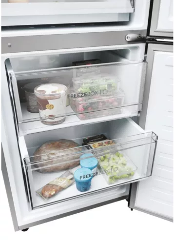 HAIER HDPW3618DNPK 2 ajtós alulfagyasztós hűtőszekrény, 352 l, Inox