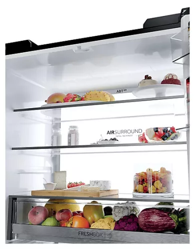 HAIER HFKR7819DNGB 4 ajtós No Frost hűtőszekrény 468 l D fekete