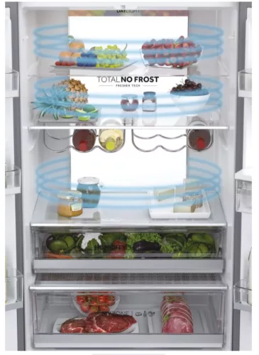 Haier HFW7720ENMB francia ajtós hűtőszekrény, No Frost, WiFi, 477 l