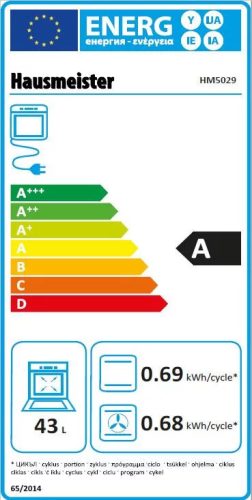 HAUSMEISTER HM5029 kerámialapos tűzhely