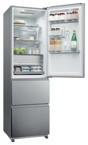 HAIER HTR3518ENMX 3 ajtós alulfagyasztós hűtőszekrény 303 l E inox