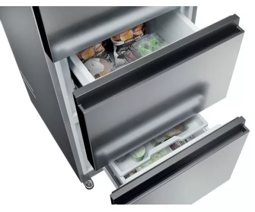 HAIER HTR3518ENMX 3 ajtós alulfagyasztós hűtőszekrény 303 l E inox