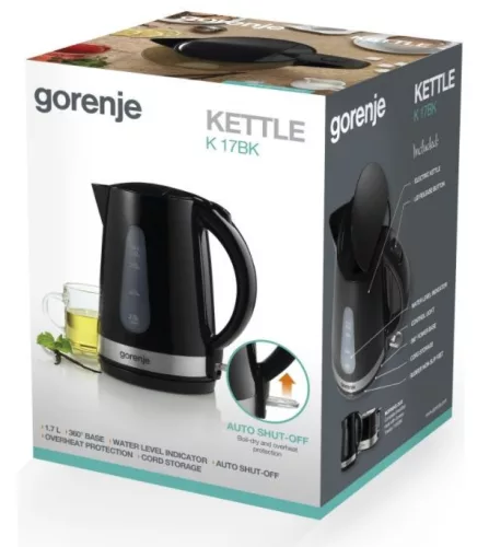 Gorenje K 17 BK vízforraló 1,7 l 2200 W fekete