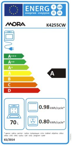 MORA K4255CW kombinált tűzhely