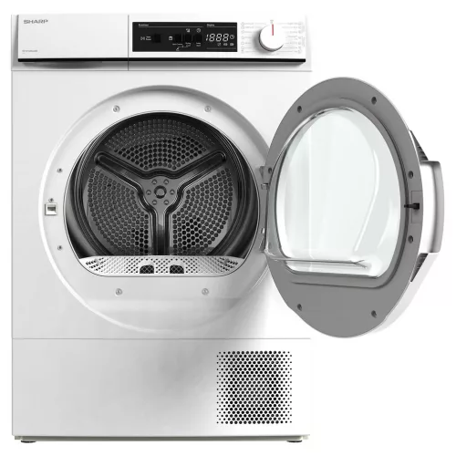 Sharp KD-NHA7S6GWE-EE hőszivattyús szárítógép 7 kg, E energiaosztály, szenzoros szárítás