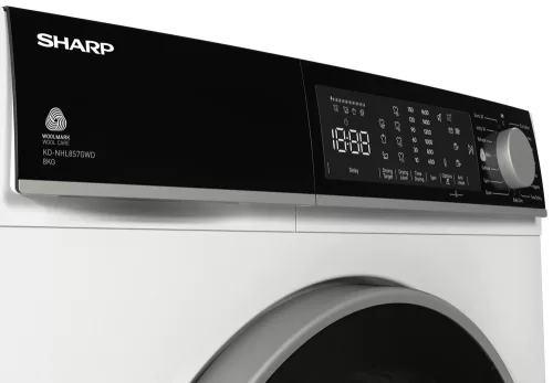 Sharp KD-NHL8S7GWD-EE hőszivattyús szárítógép 8 kg, Sensor Dry, 15 program
