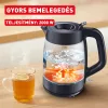 TEFAL KO2G08E0 Morning Glass üveg vízforraló, 2000 W, kék háttérvilágítással