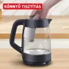 TEFAL KO2G08E0 Morning Glass üveg vízforraló, 2000 W, kék háttérvilágítással