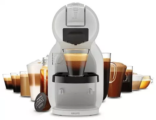 KRUPS KP143GF0 Mini Me 2 kapszulás kávéfőző, Arctic Grey, 15 bar nyomás, 0,8 l víztartály