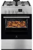 ELECTROLUX LKK664221X kombinált tűzhely, inox, 58 l sütőtér, SteamBake és AirFry