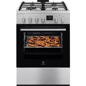   ELECTROLUX LKK664221X kombinált tűzhely, inox, 58 l sütőtér, SteamBake és AirFry