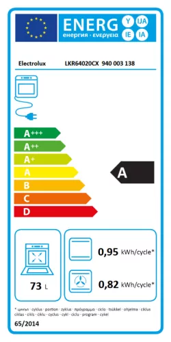 ELECTROLUX LKR64020CX kerámialapos tűzhely