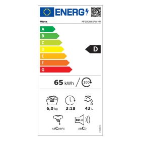   MIDEA MF100W60/W-HR keskeny elöltöltős mosógép 5 ÉV GARANCIA!