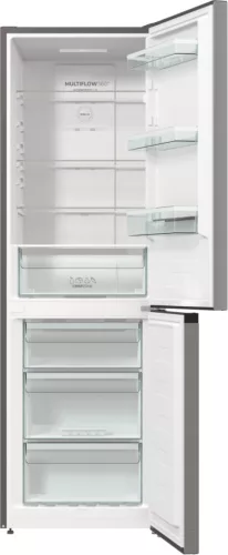 Gorenje N6A2XL4 alulfagyasztós hűtőszekrény, 326 l, NoFrost Plus, ezüst metál