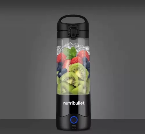 NUTRIBULLET NBP003.B hordozható turmixgép 475 ml, akkumulátoros, USB-C töltéssel