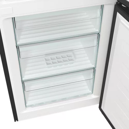 Gorenje NRK619EABXL4 alulfagyasztós hűtőszekrény, NoFrost Plus, 300 l, fekete inox