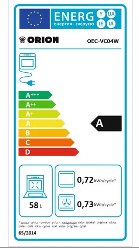 ORION OEC-VC04W elektromos tűzhely