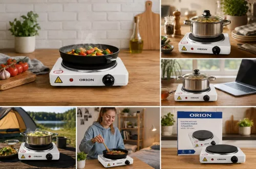 ORION 1 OEP-W2601 hordozható elektromos főzőlap, 1500 W
