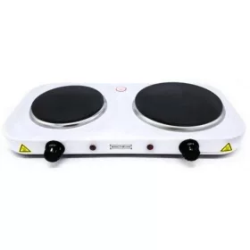   ORION OEP-W2602 kétlapos elektromos főzőlap, 2000 W, öntöttvas, fehér