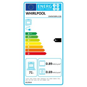   Whirlpool OMSK58RU1SB sütő elektromos beépíthető gőz funkcióval