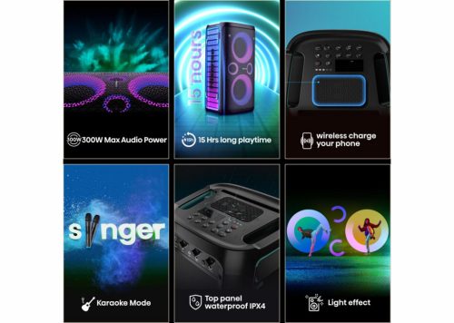  HISENSE PARTY STOR Misense party storm bulihangszóró, 300 w, bluetooth 5.0