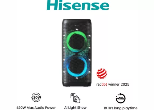 Hisense PARTY THUNDER 620 W Bluetooth bulihangszóró, Bluetooth 5.4, AI fényjáték