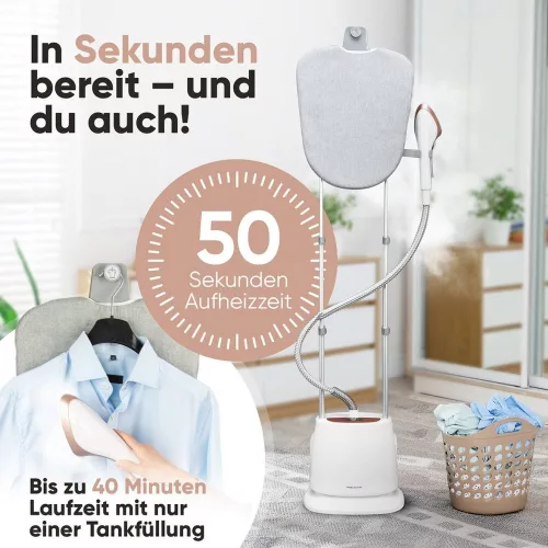 ProfiCare PC-TDC 3128 gőzölős vasalóállomás fehér-rózsaszín