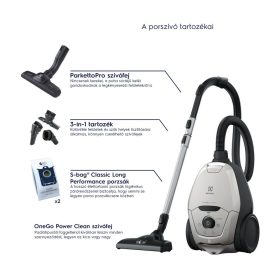 Electrolux PD82-4MG szürke csendes porzsákos porszívó