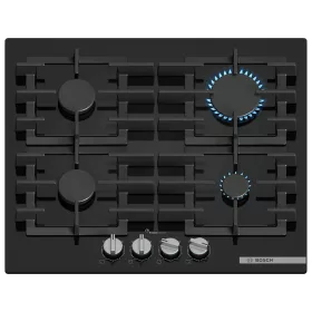   Bosch PPP6A6I40 beépíthető gázfőzőlap FlameSelect 60 cm, edzett üveg, öntöttvas rács