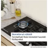 Bosch PPP6A6I40 beépíthető gázfőzőlap FlameSelect 60 cm, edzett üveg, öntöttvas rács