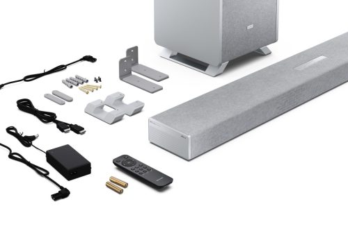 SHARP Q HT-SBW53121(SL) 3.1.2 DOLBY ATMOS / DTS:X hangprojektor vezeték nélküli mélynyomóval, ezüst